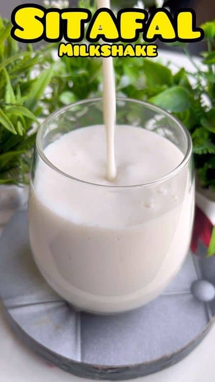 Viral Sitaphal (Custard Apple) Milkshake recipe