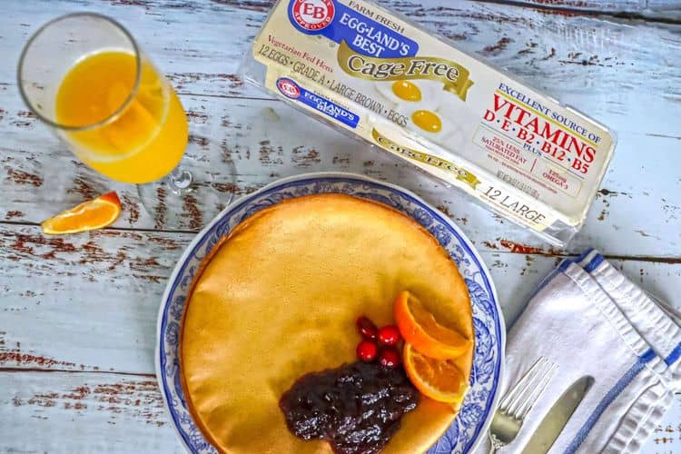 Dutch Baby with Maple Cranberry Syrup recipe