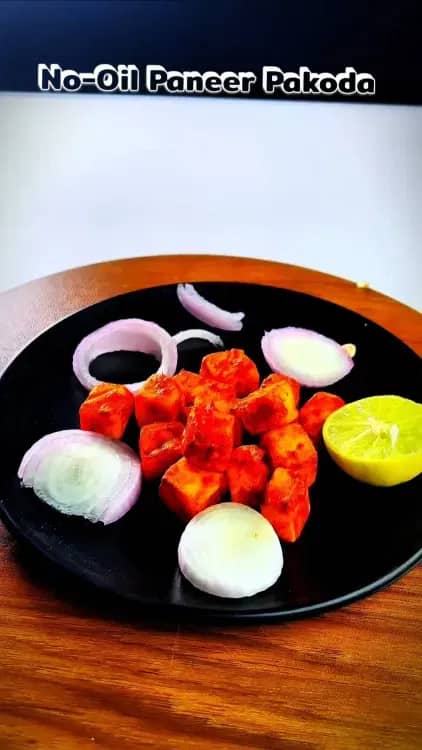 No-Oil Air-Fried Paneer Pakoda recipe