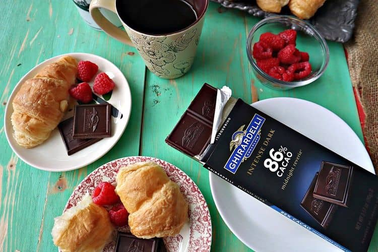 Croissant and Chocolate Breakfast recipe