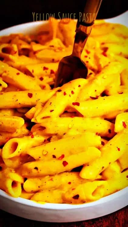 Yellow Sauce Pasta recipe