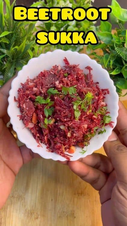 Healthy Beetroot Sukka Sabzi recipe