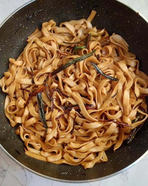 Scallion Oil Noodles, Spicy Soy Noodles, and Spicy Garlic Tuna Spaghetti recipe