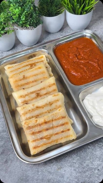 Healthy Pizza Parathas recipe