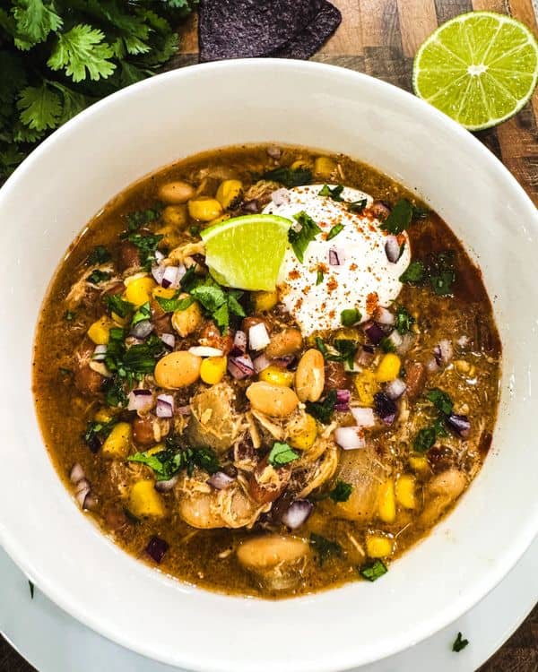 Easy and Healthy White Chicken Chili recipe