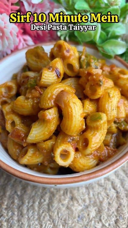 Desi Pasta Ready in Just 10 Minutes recipe