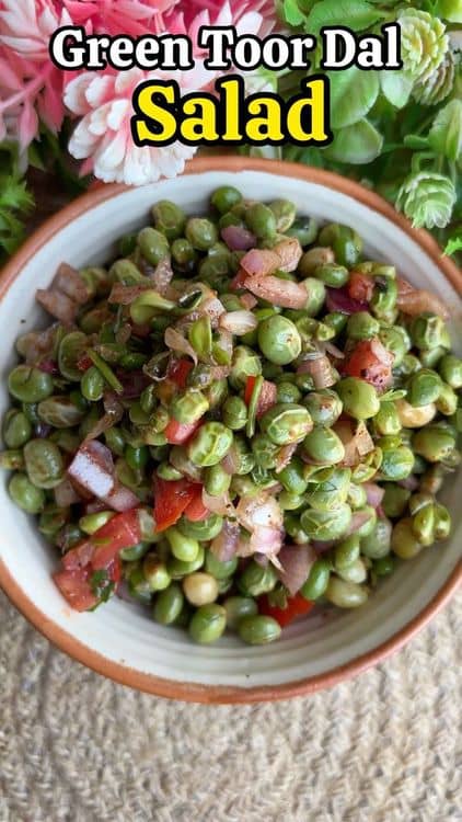 Green Toor Dal Salad recipe