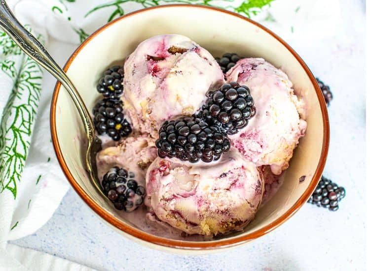 Blackberry Cheesecake Ice Cream recipe