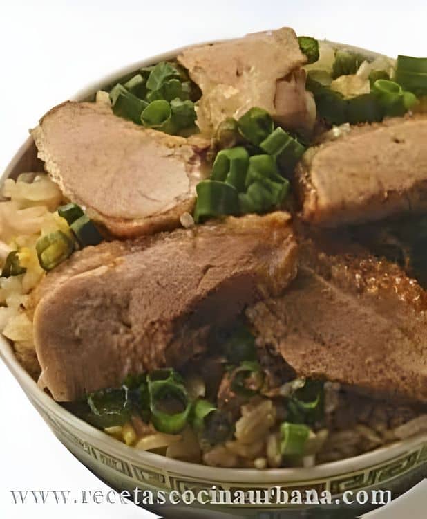 Chaufa Rice with Roasted Duck recipe