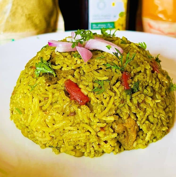 Palak Pulao recipe