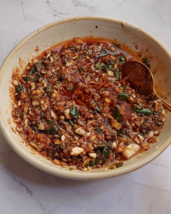 Green Chilli Garlic Oil recipe