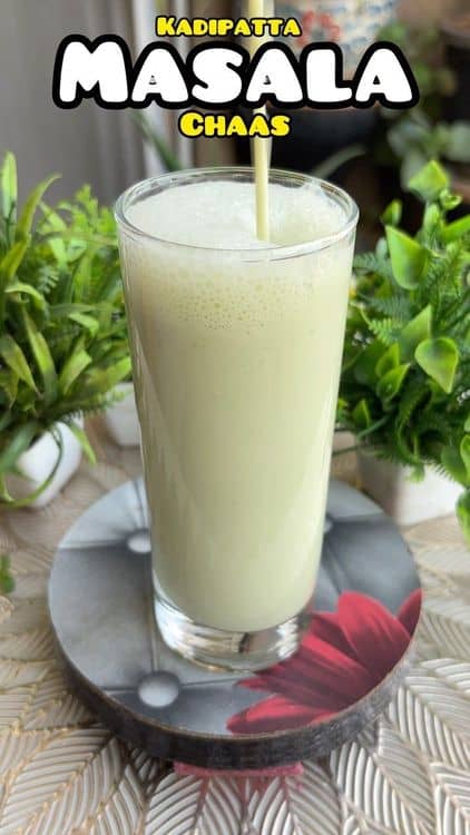 Kadipatta Infused Masala Chaas recipe