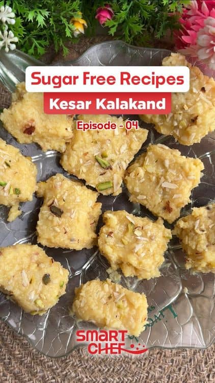 Sugar-Free Kesar Kalakand recipe