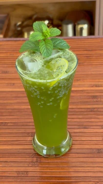 Super Healthy Gond Katira Mint Lemonade recipe