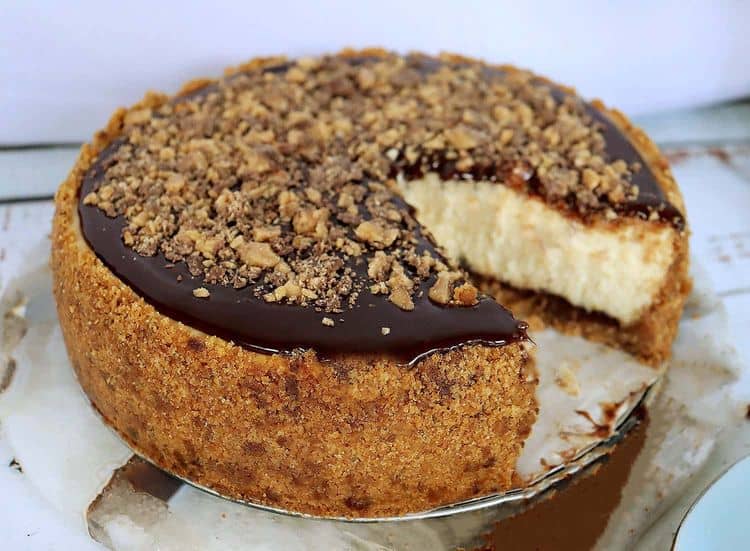 Toffee Crunch Cheesecake recipe