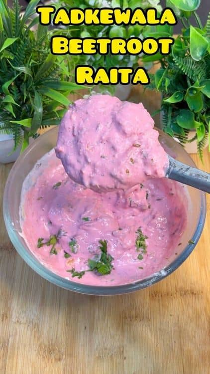 Tadkewala Beetroot Raita recipe