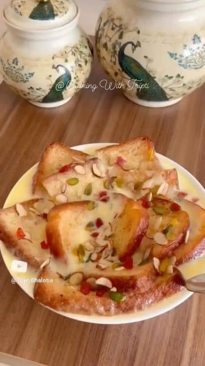 Bread Custard Pudding recipe