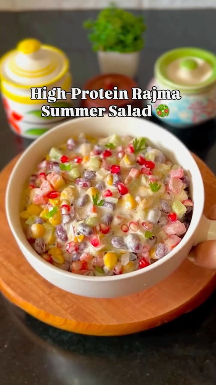 High-Protein Rajma Summer Salad recipe