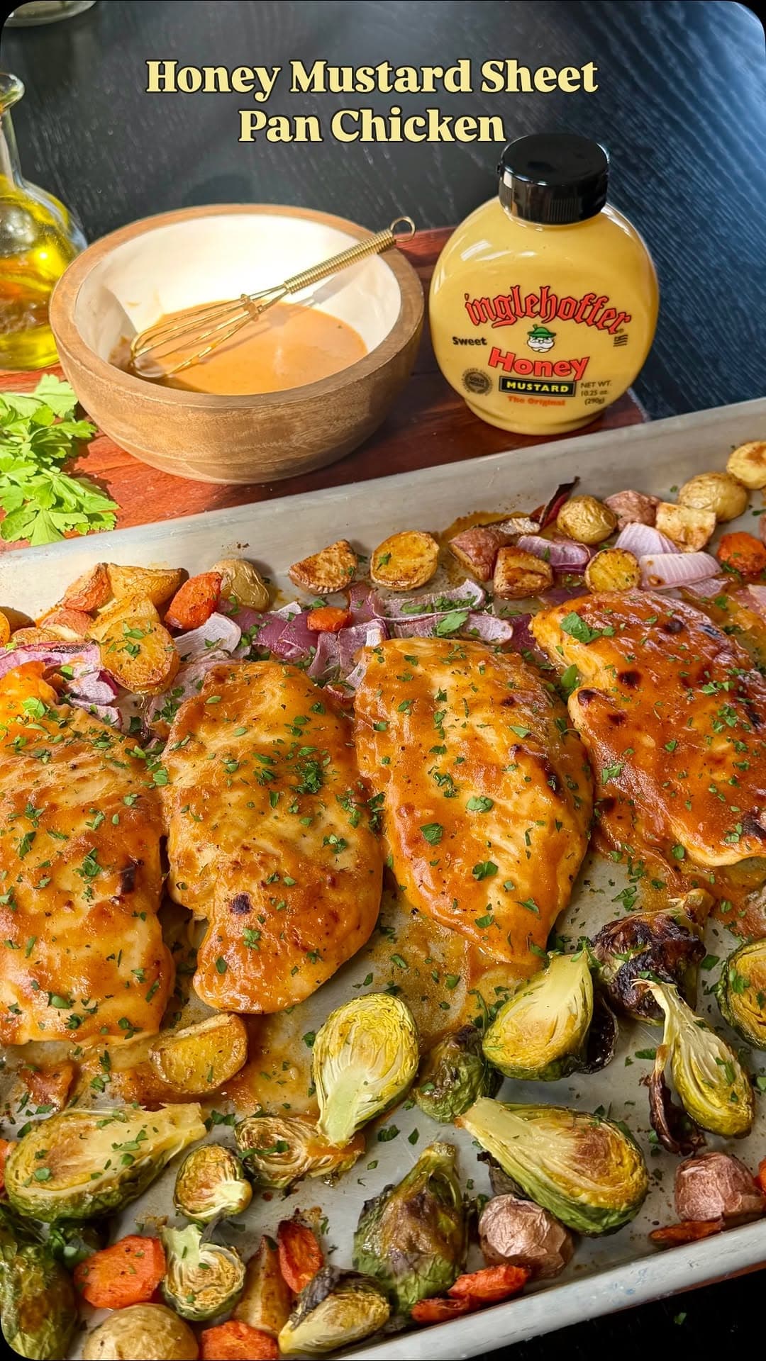 Honey Mustard Sheet Pan Chicken recipe