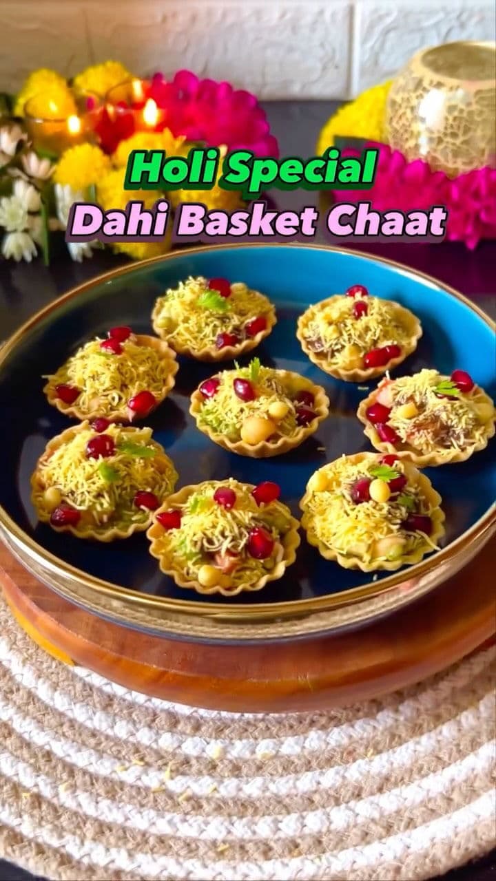 Holi Special Dahi Basket Chaat recipe