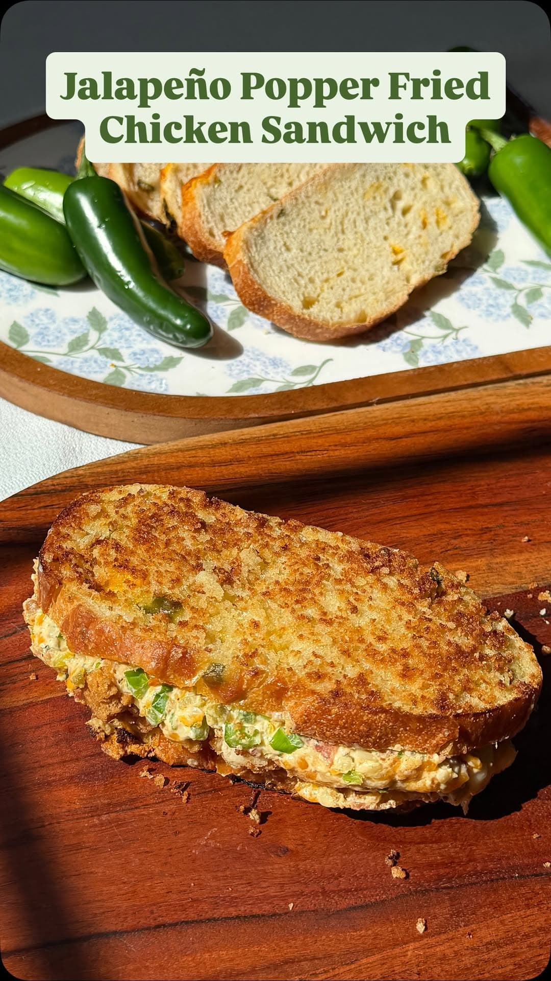 Jalapeño Popper Fried Chicken Sandwich recipe