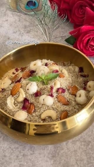 Janmashtami Special Dhaniya Mewa Paag Panjiri recipe
